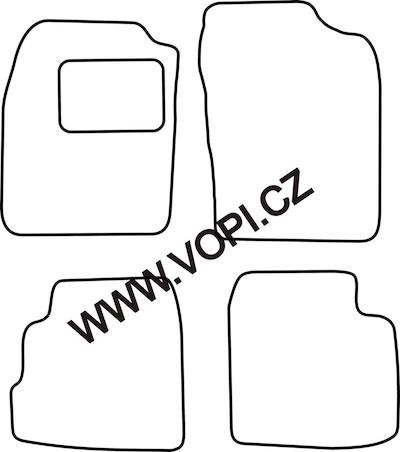 Autokoberce Daihatsu Cuore 09/2007 - Autofit (1023)